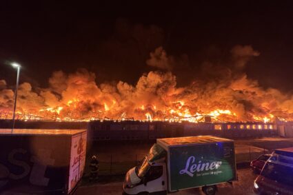 Großbrand Lagerhalle